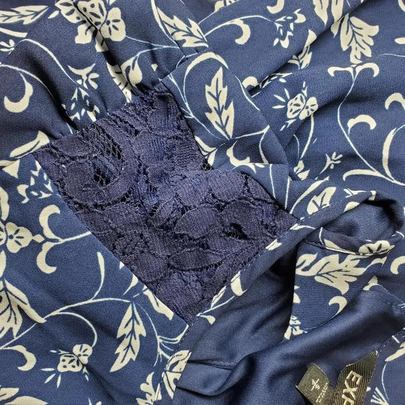 Express Blue Floral Dress Women's Size Small - Picture 14 of 15